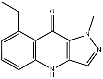 9H-Pyrazolo[4,3-b]quinolin-9-one,8-ethyl-1,4-dihydro-1-methyl-(9CI) 结构式