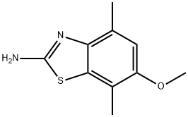 2-Benzothiazolamine,6-methoxy-4,7-dimethyl-(9CI) 结构式