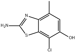 6-Benzothiazolol,2-amino-7-chloro-4-methyl-(9CI) 结构式
