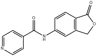 4-Pyridinecarboxamide,N-(1,3-dihydro-1-oxo-5-isobenzofuranyl)-(9CI) 结构式