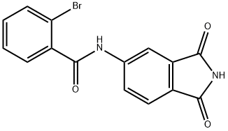 2-bromo-N-(1,3-dioxo-2,3-dihydro-1H-isoindol-5-yl)benzamide 结构式