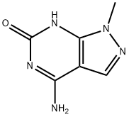 4-Amino-1-methyl-1H-pyrazolo[3,4-d]pyrimidin-6(7H)-one 结构式