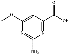 4-Pyrimidinecarboxylicacid,2-amino-6-methoxy-(9CI) 结构式