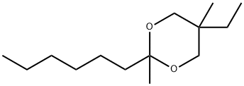 1,3-Dioxane,5-ethyl-2-hexyl-2,5-dimethyl-(9CI) 结构式