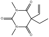 2,4,6(1H,3H,5H)-Pyrimidinetrione,5-ethenyl-5-ethyl-1,3-dimethyl-(9CI) 结构式