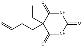 2,4,6(1H,3H,5H)-Pyrimidinetrione,5-(3-butenyl)-5-ethyl-(9CI) 结构式