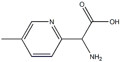 2-氨基-2-(5-甲基吡啶-2-基)乙酸 结构式