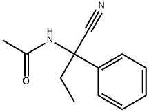 N-(α-Cyano-α-ethylbenzyl)acetamide 结构式