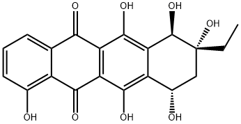 beta-Rhodomycinone 结构式