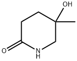 5-羟基-5-甲基哌啶-2-酮 结构式