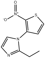 1H-Imidazole,2-ethyl-1-(2-nitro-3-thienyl)-(9CI) 结构式