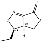 3H,6H-Furo[3,4-c]isoxazol-6-one,3-ethyl-3a,4-dihydro-,(3R,3aS)-rel-(9CI) 结构式