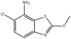 7-Benzothiazolamine,6-chloro-2-methoxy-(9CI) 结构式