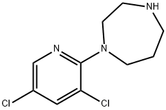 1-(3,5-DICHLOROPYRIDIN-2-YL)-1,4-DIAZEPANE 结构式