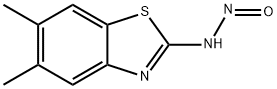 2-Benzothiazolamine,5,6-dimethyl-N-nitroso-(9CI) 结构式