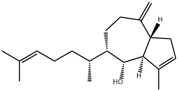 (3aS)-3-Methyl-5α-[(R)-1,5-dimethyl-4-hexenyl]-8-methylene-1,3aα,4,5,6,7,8,8aβ-octahydroazulene-4α-ol 结构式