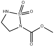 1,2,5-噻二唑烷-2-甲酸甲酯 1,1-二氧化物 结构式