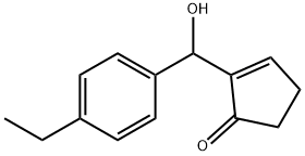 2-Cyclopenten-1-one,2-[(4-ethylphenyl)hydroxymethyl]-(9CI) 结构式