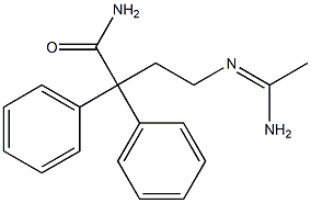 咪达那新相关物质6(4-ACETIMIDOYLAMINO-2,2-DIPHENYLBUTANAMIDE) 结构式