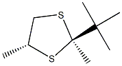 2β-tert-Butyl-2,4β-dimethyl-1,3-dithiolane 结构式