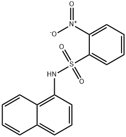 N-(1-naphthyl)-2-nitrobenzenesulfonamide 结构式