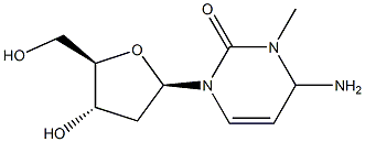 2'-脱氧-3-甲基胞苷 结构式