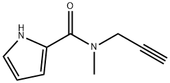 1H-Pyrrole-2-carboxamide,N-methyl-N-2-propynyl-(9CI) 结构式