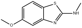 2-Benzothiazolamine,5-methoxy-N-methyl-(9CI) 结构式