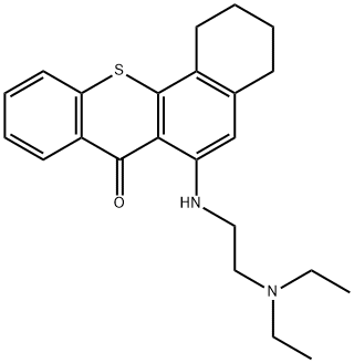 1-(beta-diethylaminoethylamino)-3,4-cyclohexenothiaxanthone 结构式