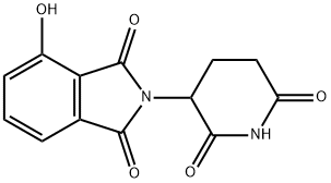 2-(2,6-二氧代 - 哌啶-3-基)-4-羟基 - 异吲哚-1,3-二酮 结构式