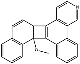 8c,14b-Dihydro-14b-methoxybenzo[h]naphtho[1',2':3,4]cyclobut[1,2-f]isoquinoline 结构式