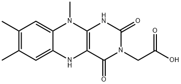 1,5-dihydro-N(3)-carboxymethyllumiflavin 结构式