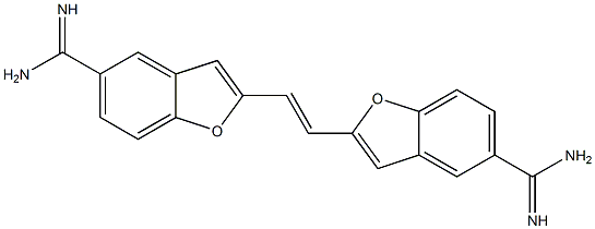 2,2'-vinylenedi-1-benzo(b)furan-5-carboxamidine 结构式