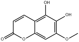2H-1-Benzopyran-2-one,5,6-dihydroxy-7-methoxy-(9CI) 结构式