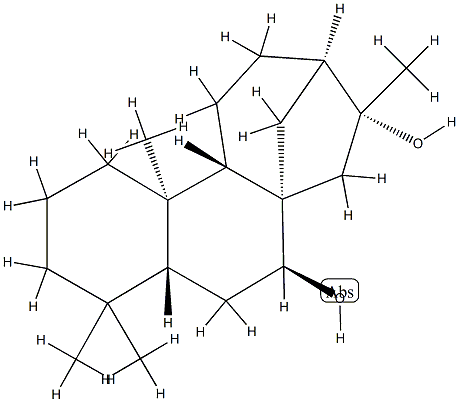 Kaurane-7β,16-diol 结构式