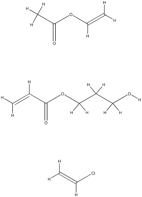 2-丙烯酸-(3-羟丙醇)酯与聚氯乙烷和乙酸乙烯基酯的聚合物 结构式