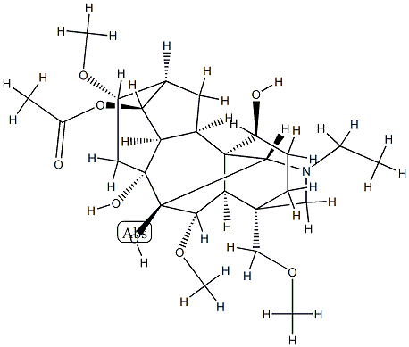 14-Acetyldelcosine 结构式