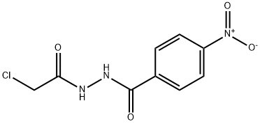 N'-(2-氯乙酰基)-4-硝基苯甲酰肼 结构式