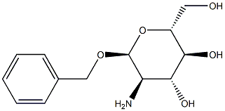 Benzyl 2-amino-2-deoxy-α-D-glucopyranoside 结构式