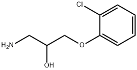 1-amino-3-(2-chlorophenoxy)propan-2-ol 结构式