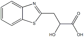 2-Benzothiazolepropanoicacid,alpha-hydroxy-(9CI) 结构式