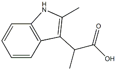 1H-Indole-3-aceticacid,-alpha-,2-dimethyl-(9CI) 结构式