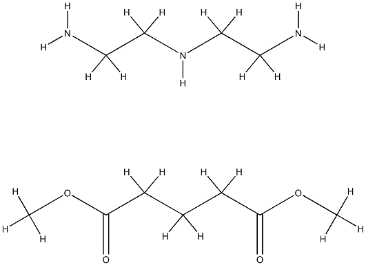 Pentanedioic acid, dimethyl ester, polymer with N-(2-aminoethyl)-1,2-ethanediamine 结构式