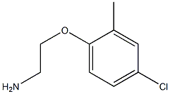 2-(4-氯-2-甲基苯氧基)乙烷-1-胺 结构式