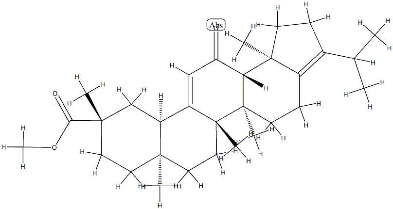 11-Oxo-A-neooleana-3(5),12-dien-30-oic acid methyl ester 结构式
