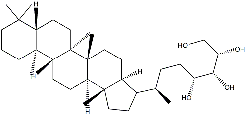 32,33,34,35-bacteriohopanetetrol 结构式