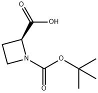 1-Boc-L-吖啶-2-羧酸 结构式