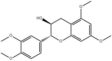 2α-(3,4-Dimethoxyphenyl)-5,7-dimethoxy-3,4-dihydro-2H-1-benzopyran-3β-ol 结构式