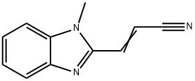 2-Propenenitrile,3-(1-methyl-1H-benzimidazol-2-yl)-(9CI) 结构式