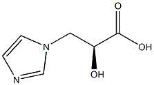 (αS)-α-Hydroxy-1H-imidazole-1-propionic acid 结构式